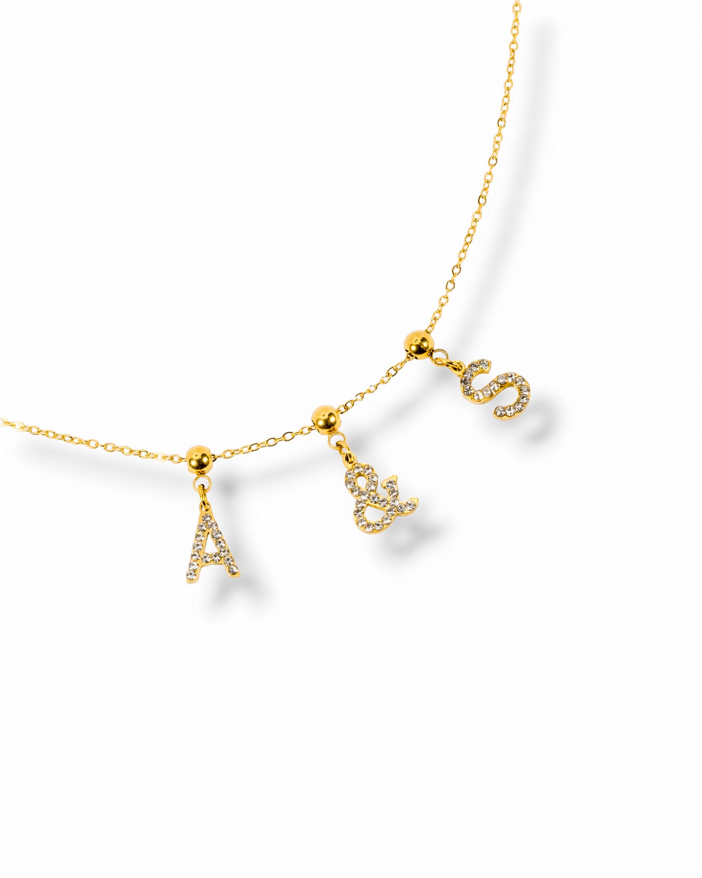 Collier Baby "Toi & Moi" - zircons/doré