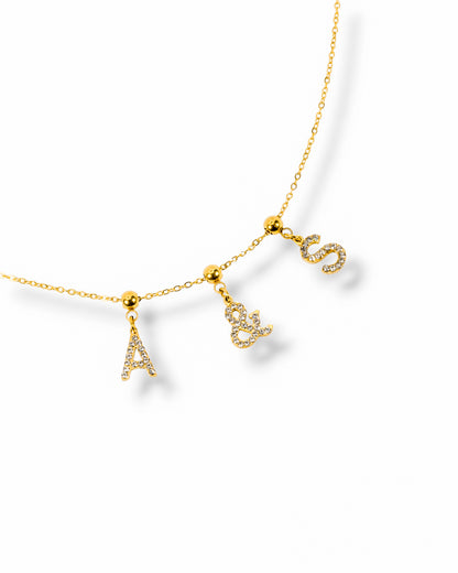 Collier Baby "Toi & Moi" - zircons/doré