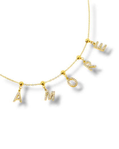 Collier AMORE - doré