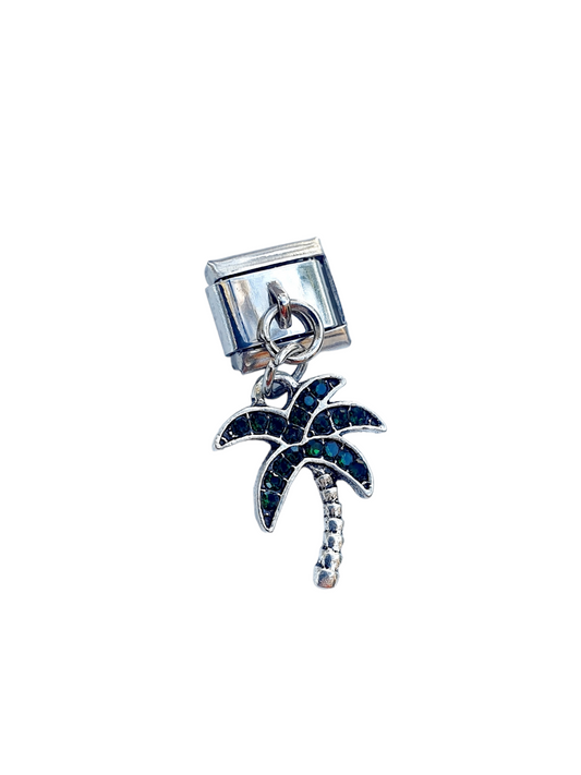 Charm italien PALMIER STRASS