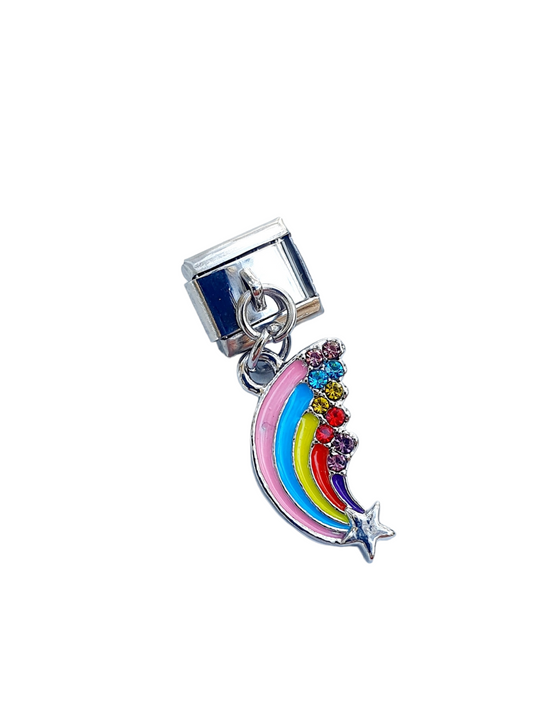 Charm italien ARC-EN-CIEL STRASS