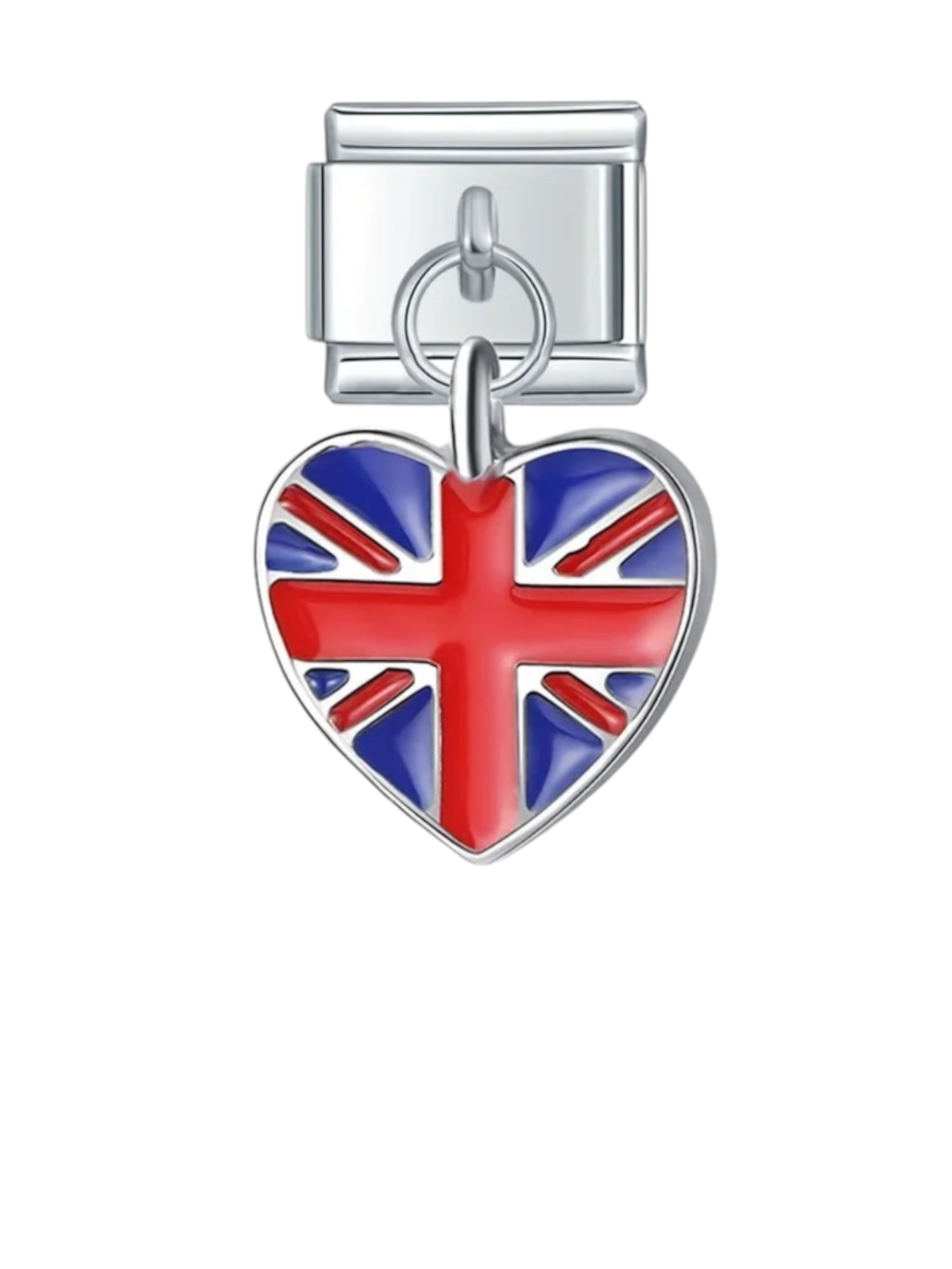Charm italien DRAPEAU COEUR ROYAUME-UNI