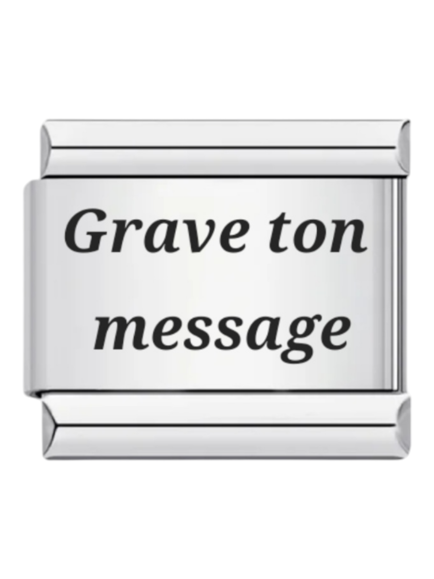 Charm italien MESSAGE PERSONNALISÉ À GRAVER