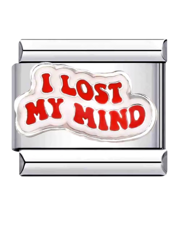 Charm italien I LOST MY MIND argenté