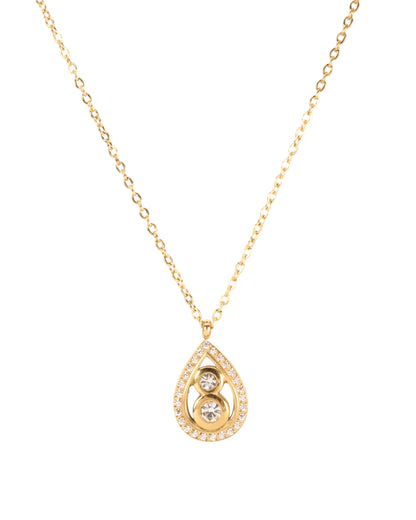 Collier MILLA zircons - doré