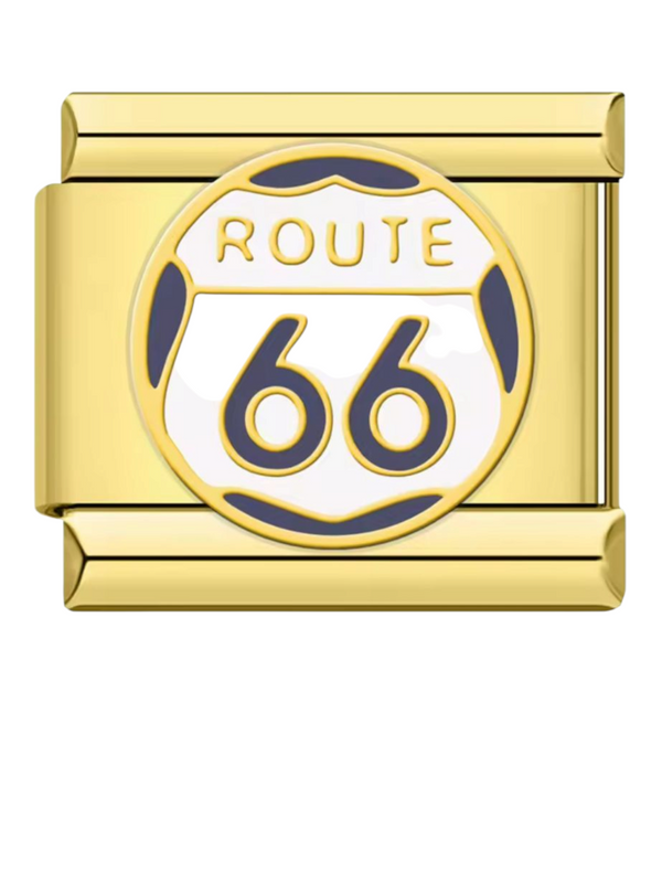 Charm italien ROUTE 66 doré