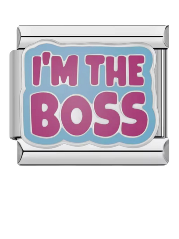 Charm italien I'M THE BOSS argenté