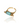 Bague rotative anti-stress SERENYS - doré | Turquoise