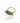 Bague rotative anti-stress SERENYS - doré | Aventurine verte