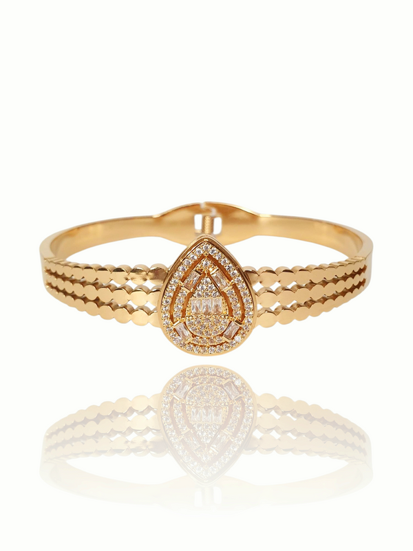 Bracelet jonc MARQUISE - doré