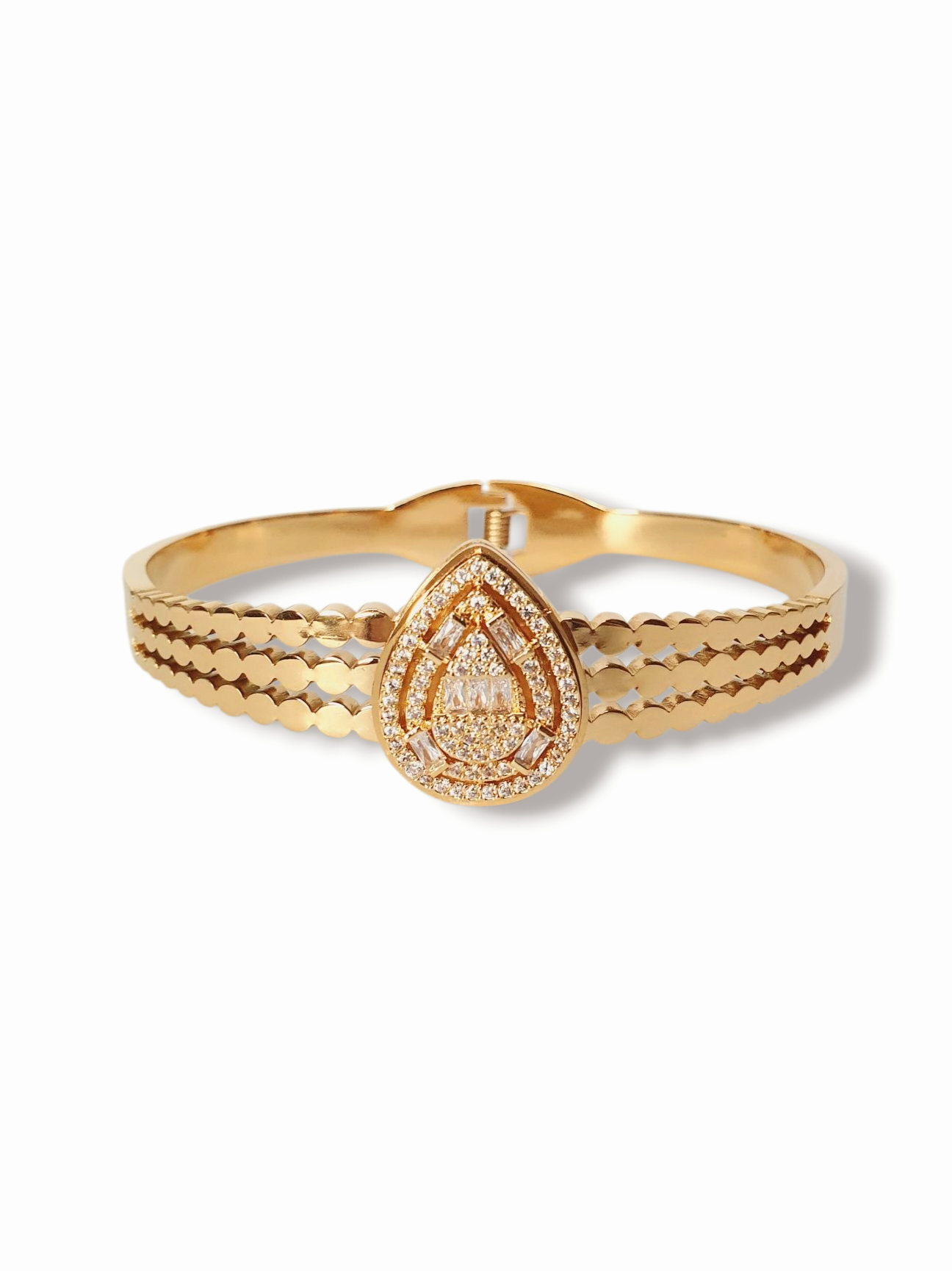 Bracelet jonc MARQUISE - doré