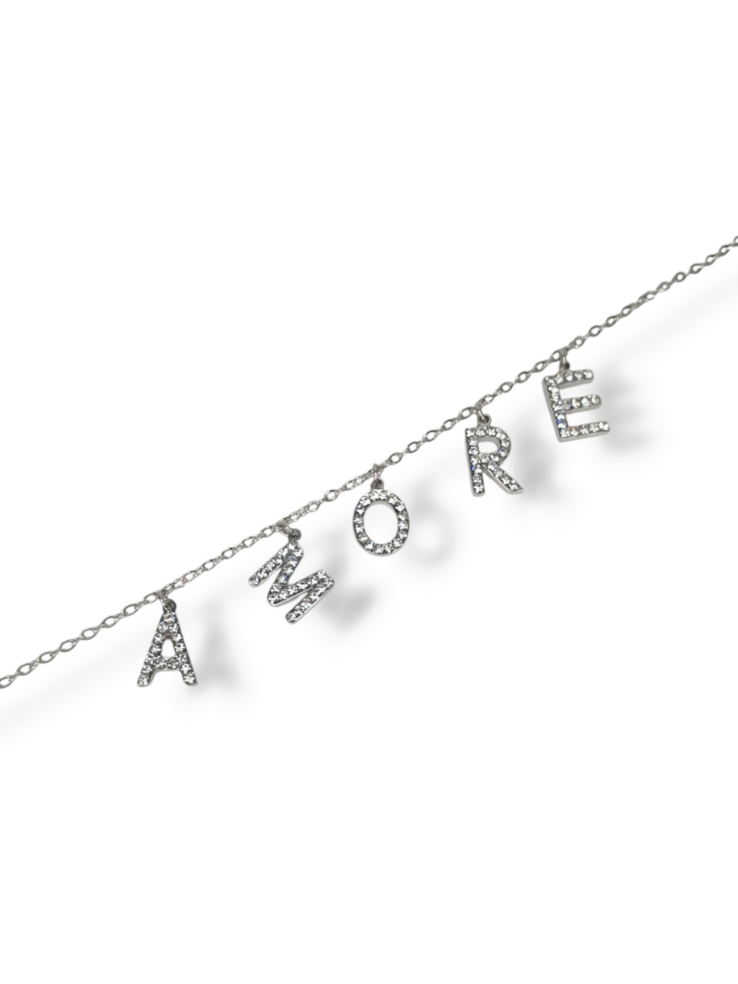 Collier Baby AMORE - zircons/argenté