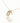 Collier double croix strass - doré