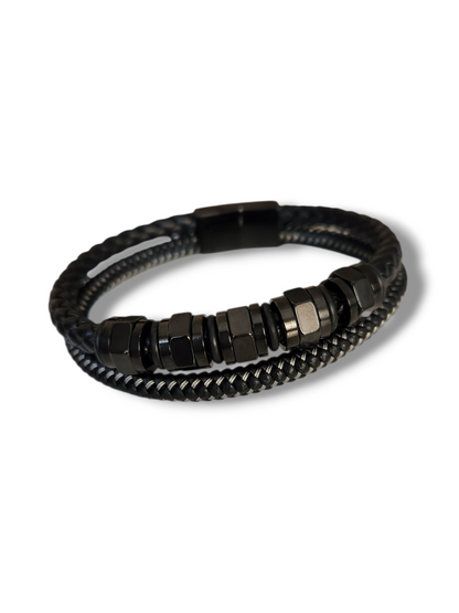 Double bracelet cuir SHERANN