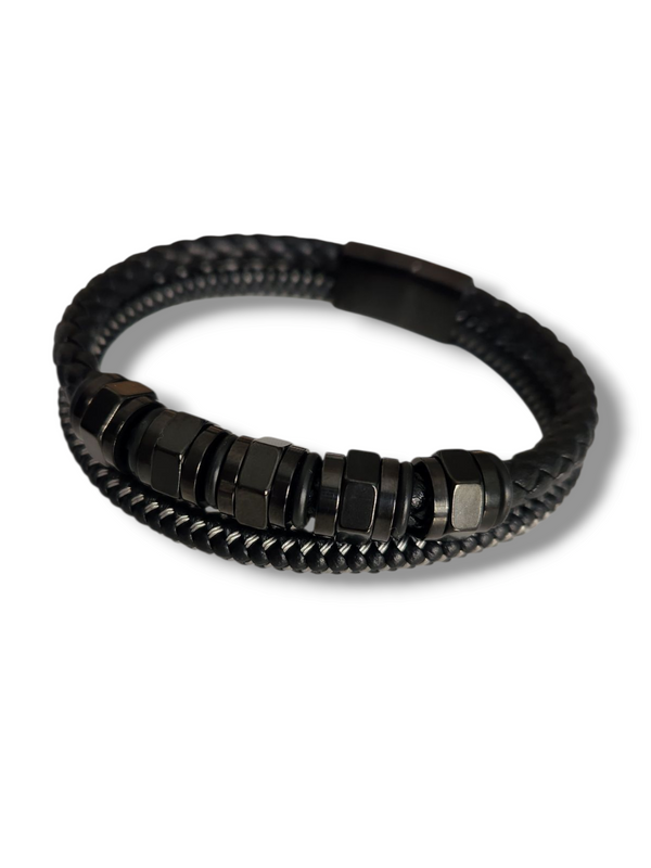 Double bracelet cuir SHERANN