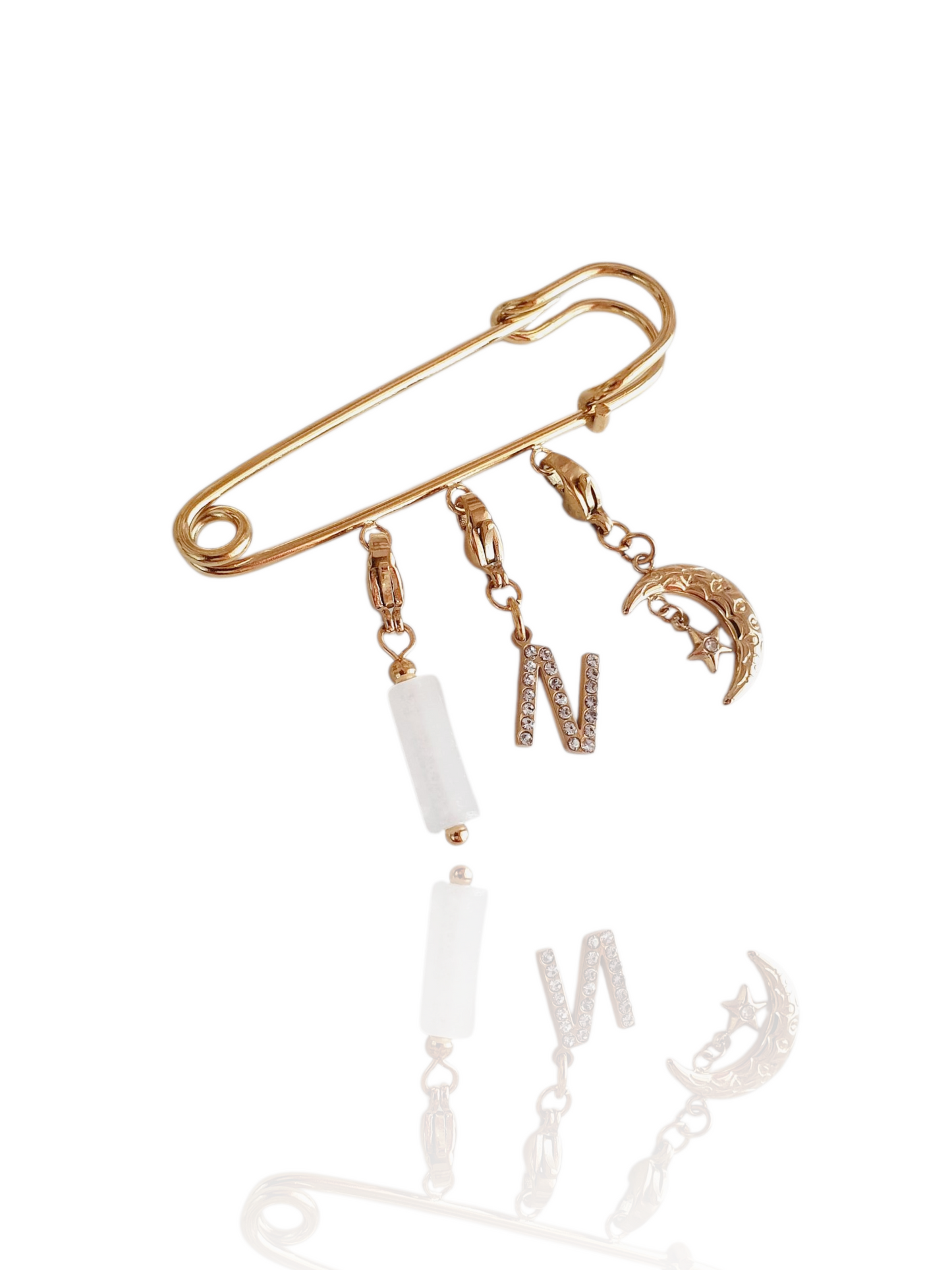 Broche personnalisée - doré