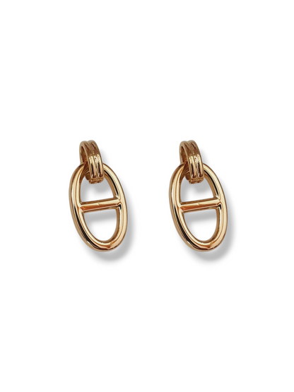 Boucles d’oreilles ovales AGATA - doré