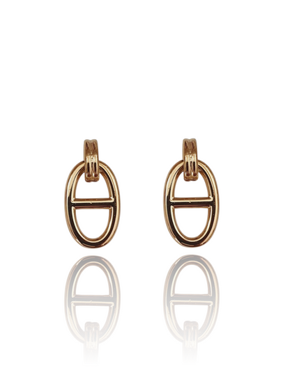 Boucles d’oreilles ovales AGATA - doré