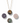 Collier médaillon en pierre - doré | Pierre naturelle au choix