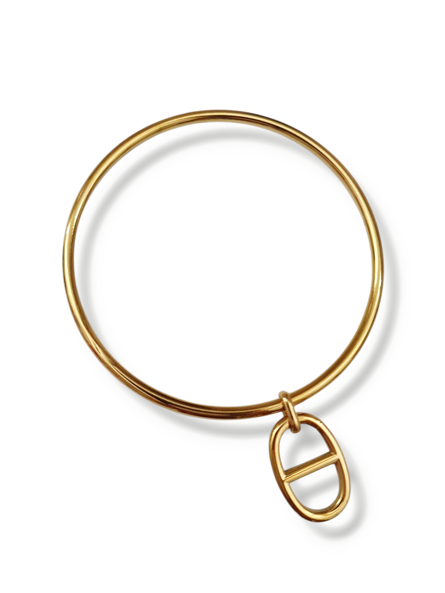 Bracelet jonc breloque AGATA - doré