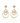 Boucles d'oreilles destockage - doré