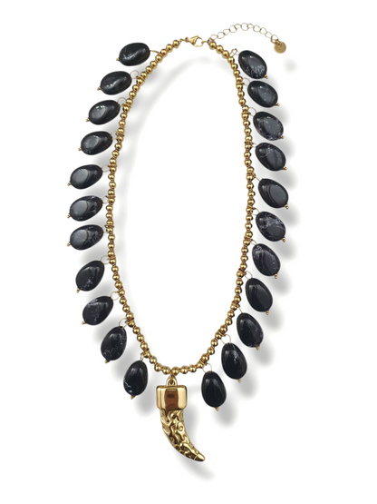 Collier CALIRA - doré | noir