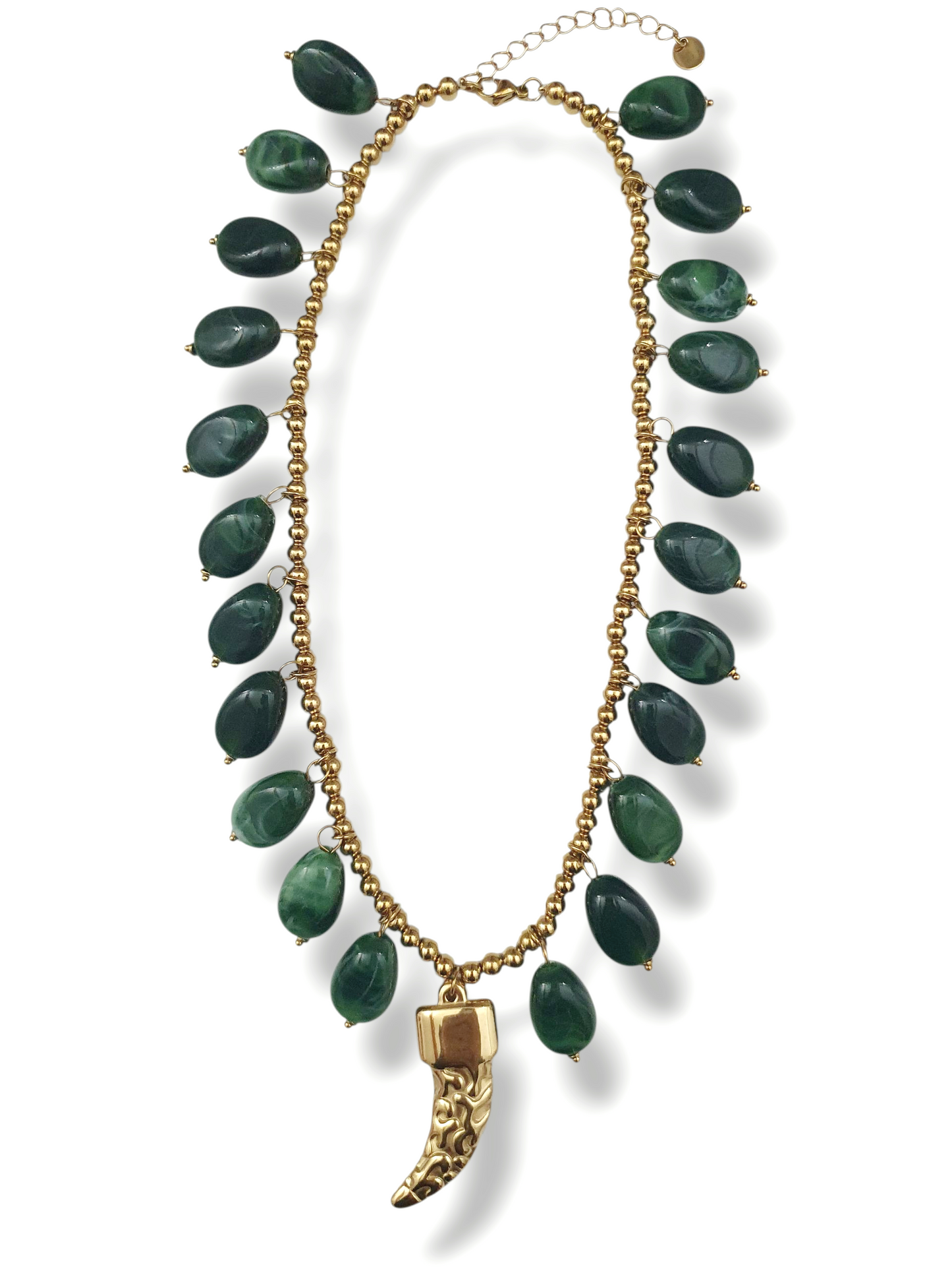 Collier CALIRA - doré | vert