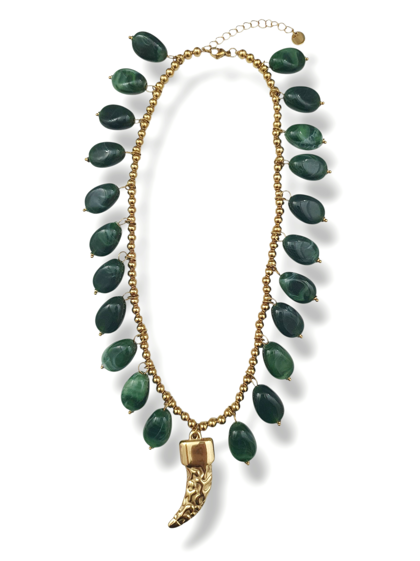 Collier CALIRA - doré | vert