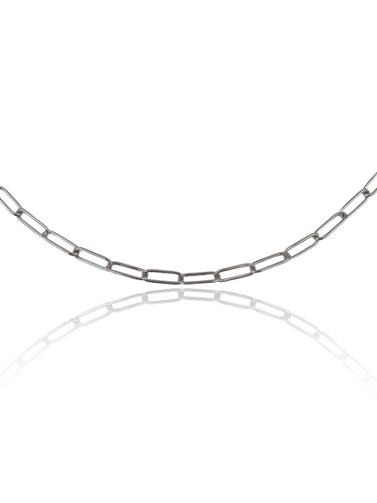 Bracelet maillons ovales - argenté
