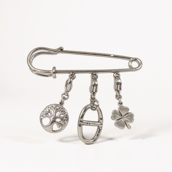 Broche personnalisée - argenté