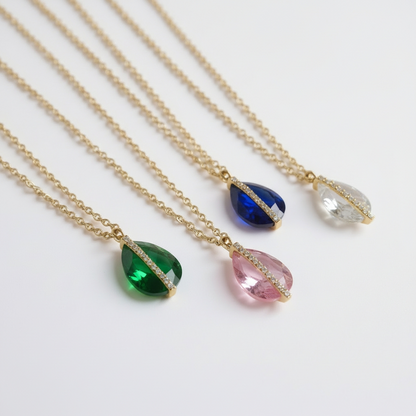 Collier Prisme Cristallin - doré | Blanc Précieux