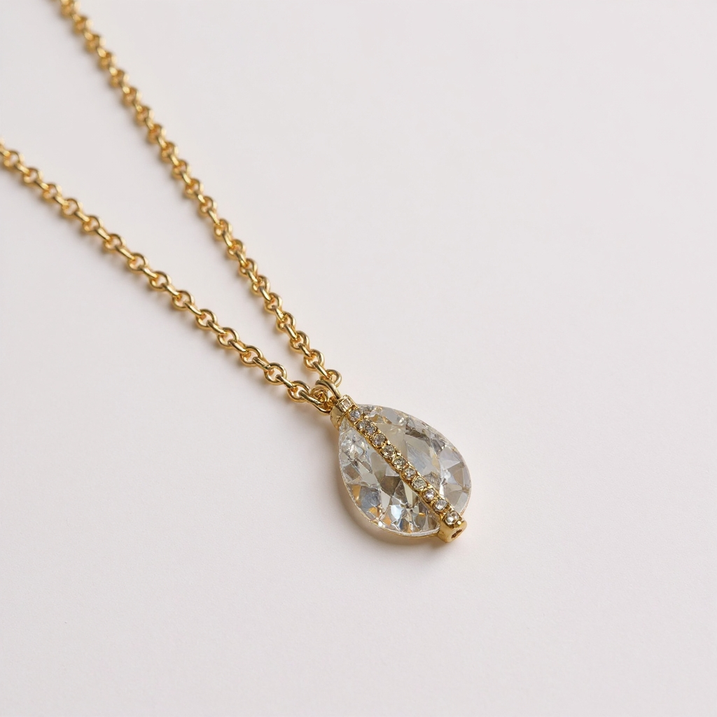 Collier Prisme Cristallin - doré | Blanc Précieux