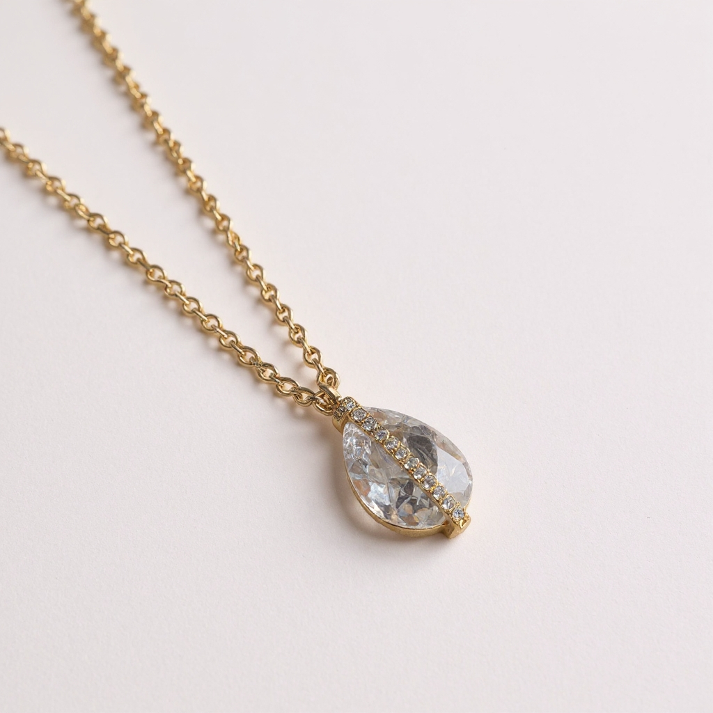 Collier Prisme Cristallin - doré | Blanc Précieux