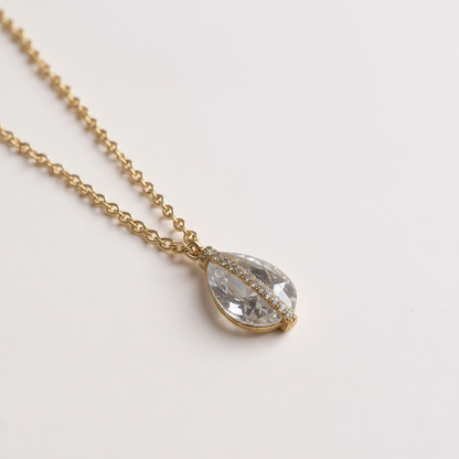 Collier Prisme Cristallin - doré | Blanc Précieux
