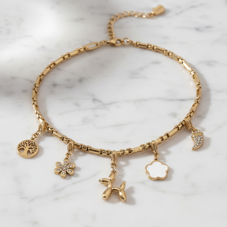 Bracelet KAORYS (personnalisable) - doré