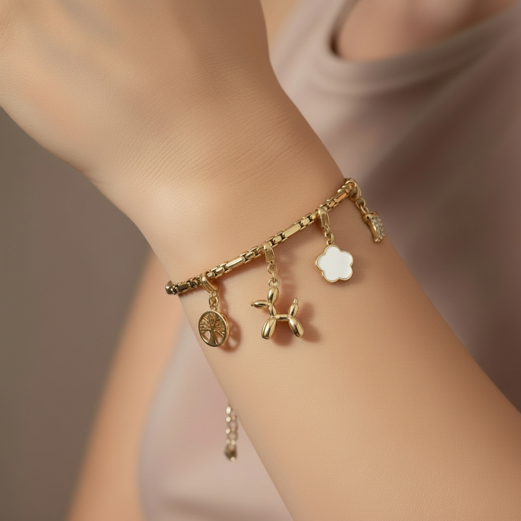 Bracelet KAORYS (personnalisable) - doré