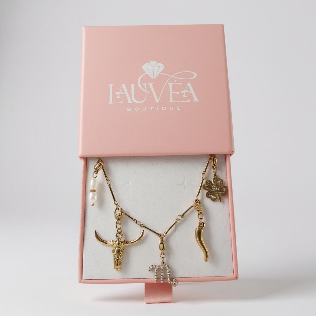 Collier NYSSEA (personnalisable) - doré