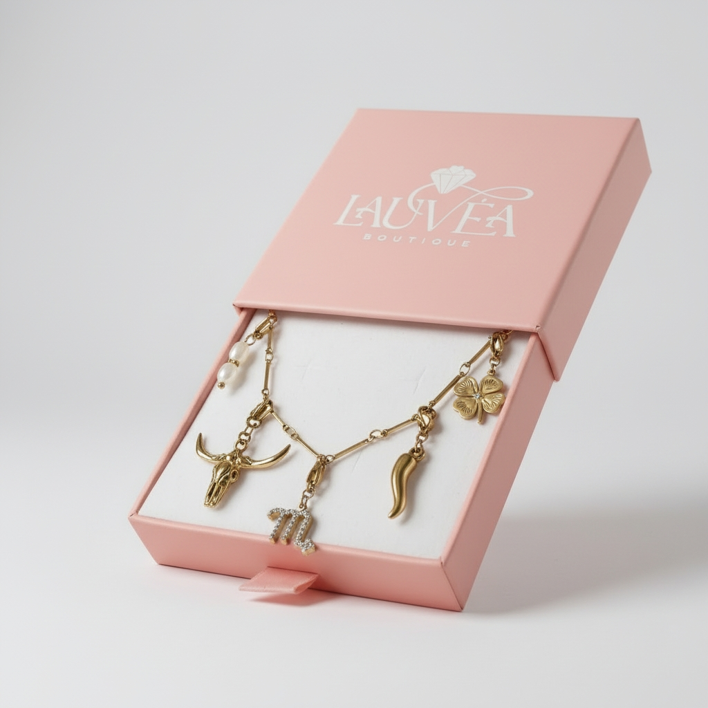 Collier NYSSEA (personnalisable) - doré