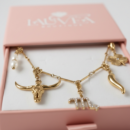 Collier NYSSEA (personnalisable) - doré