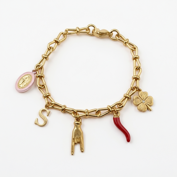 Bracelet ZALYRA (personnalisable) - doré