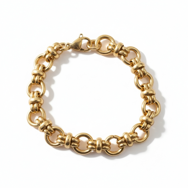 Bracelet ELVEA (personnalisable) - doré
