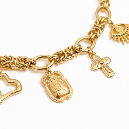 Bracelet OPHELYNE (personnalisable) - doré