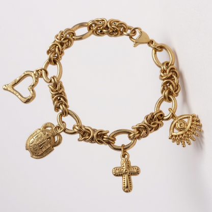 Bracelet OPHELYNE (personnalisable) - doré