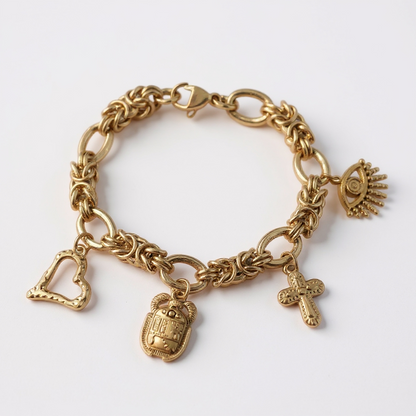 Bracelet OPHELYNE (personnalisable) - doré