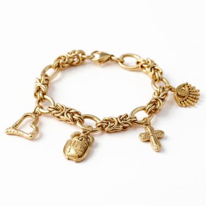 Bracelet OPHELYNE (personnalisable) - doré