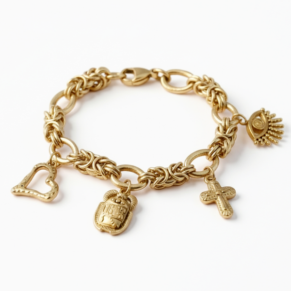Bracelet OPHELYNE (personnalisable) - doré