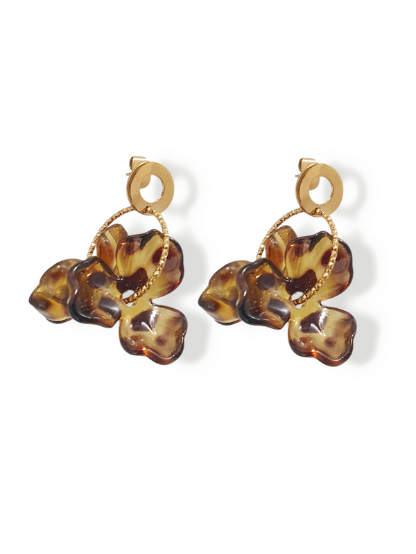 Boucles d’oreilles AMBRE – doré