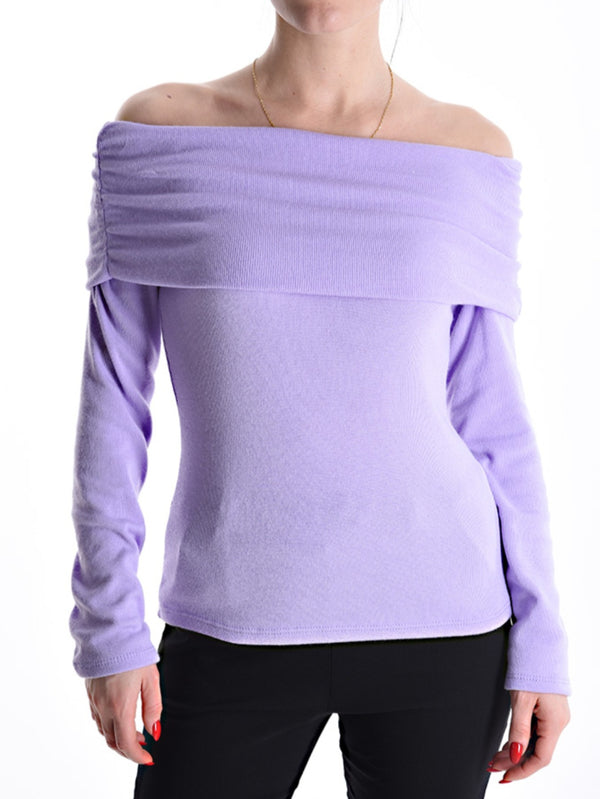 Haut épaules dénudées - mauve (dernière unité en stock)