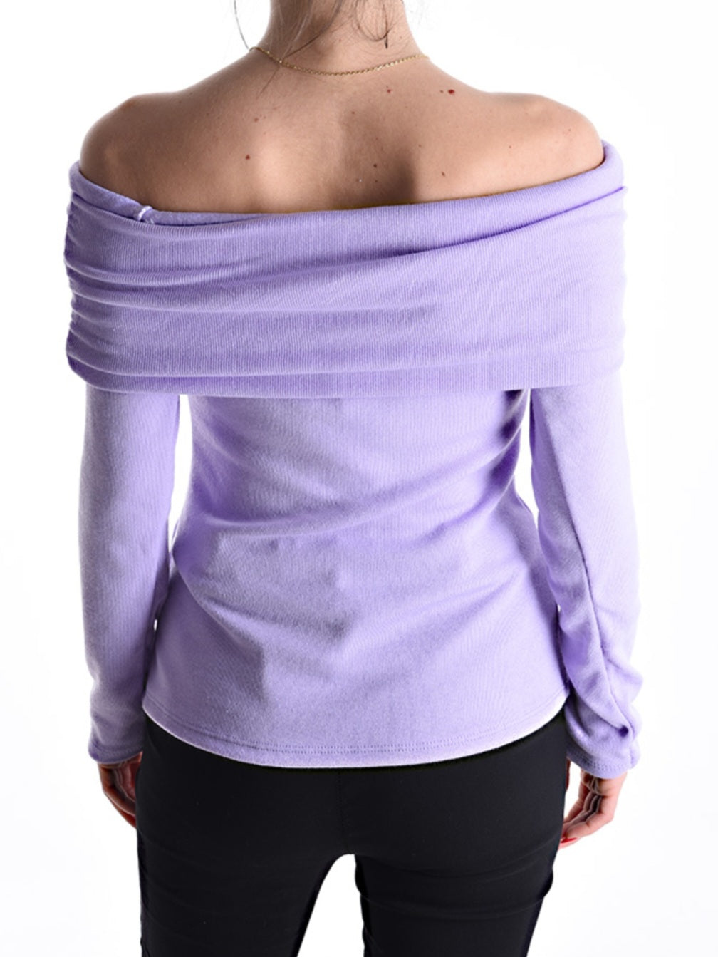 Haut épaules dénudées - mauve (dernière unité en stock)