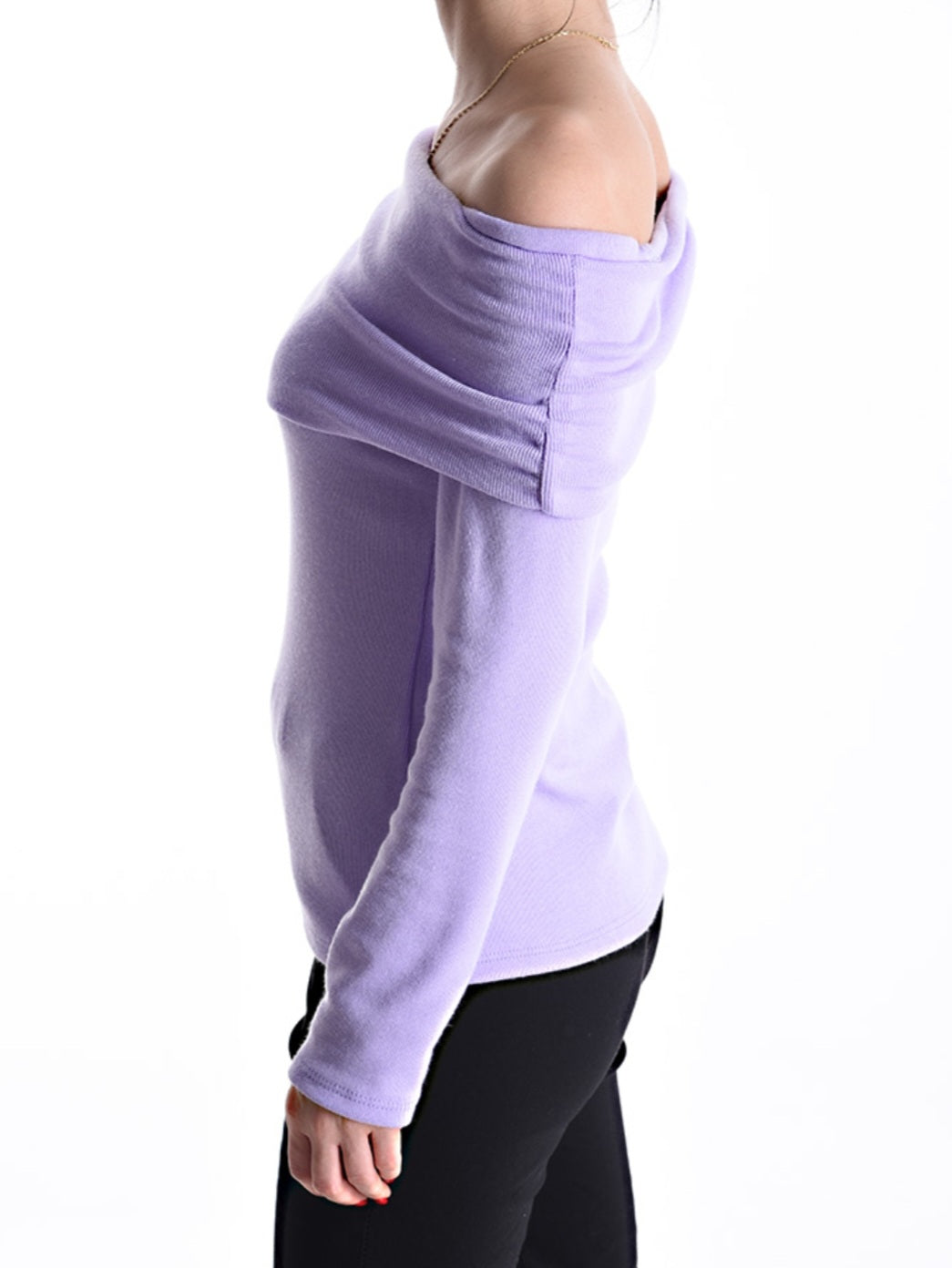 Haut épaules dénudées - mauve (dernière unité en stock)